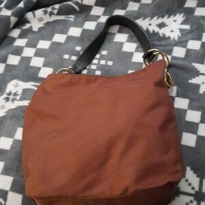 JPK Paris 75 Brown Canvas Shoulder Snap Closure Medium Tote